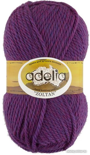 Пряжа для вязания Adelia Zoltan 100 г 115 м №153 (сиреневый меланж)