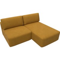 Угловой диван Лига диванов Лига-060 НПБ угол универсальный 129507 (велюр Brut 10 желтый)