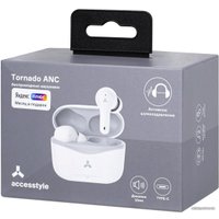 Наушники AccesStyle Tornado ANC (белый)