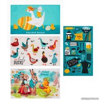 Набор полотенец Доляна Светлой Пасхи 4 шт 9294468 (разноцветный)