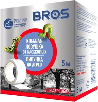 Лента от насекомых Bros Липкий пояс для деревьев 385 (5 м)