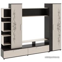 Стенка Трия Дакота (венге цаво-дуб молочный с рисунком)