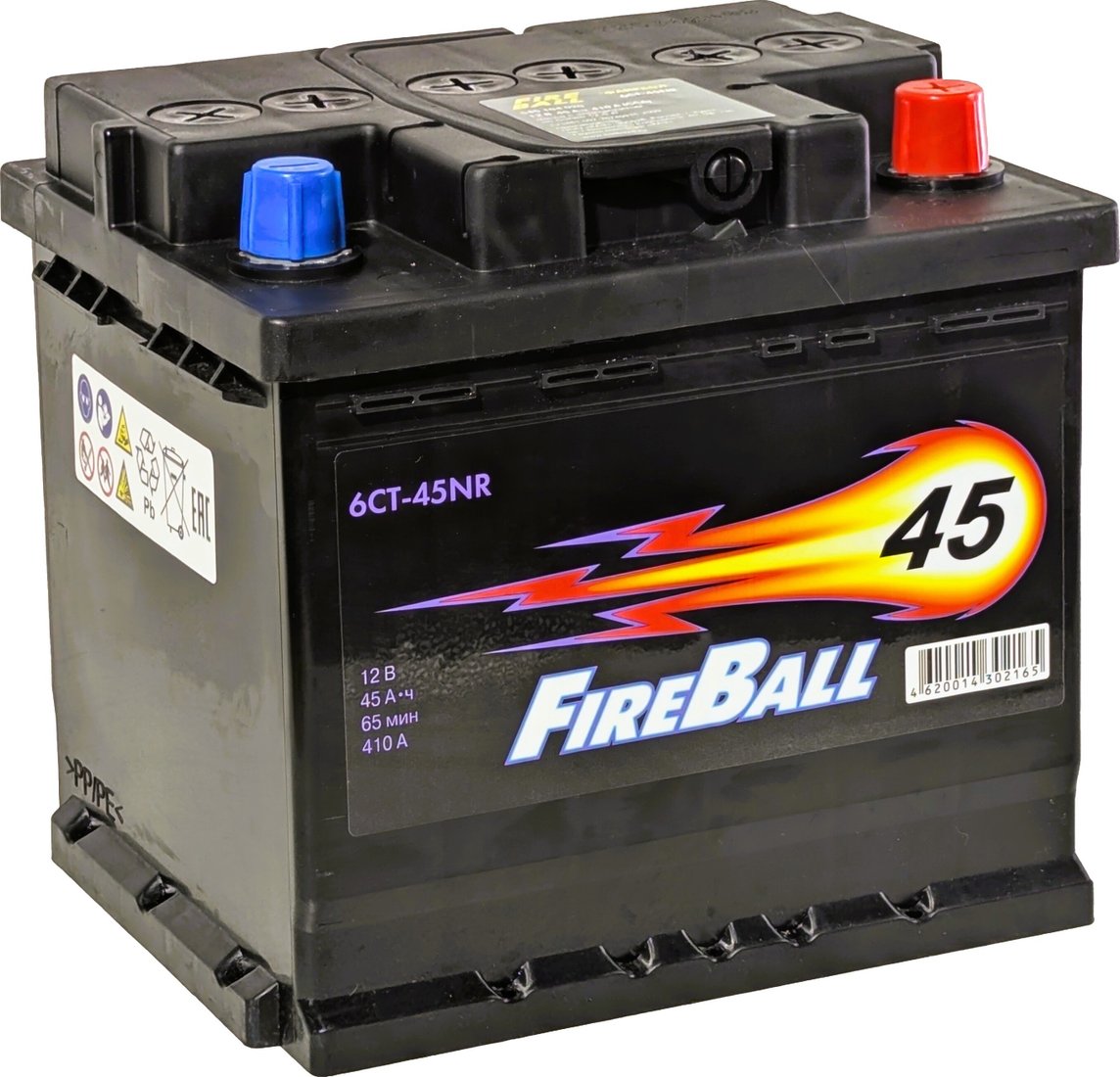 Автомобильный аккумулятор FireBall 6CT-45NR (45 А·ч)