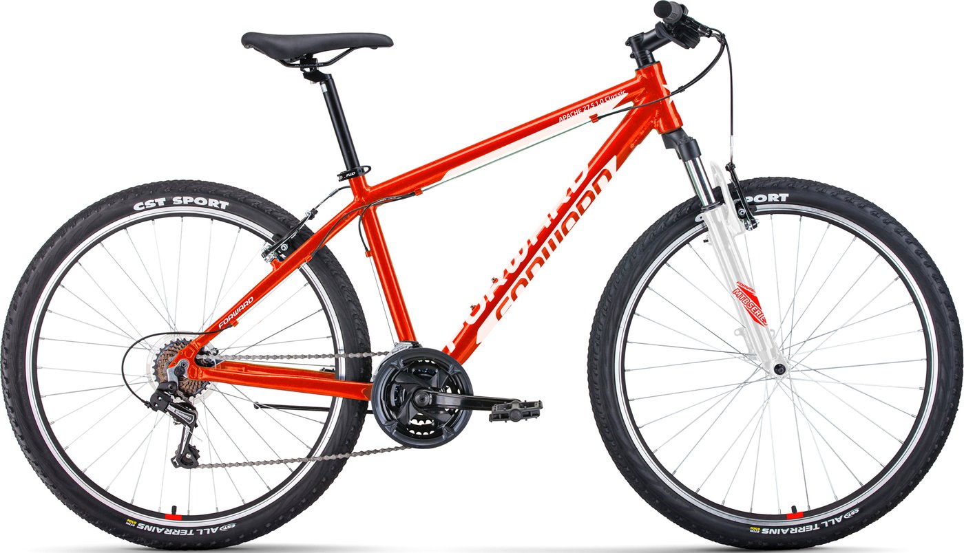 

Велосипед Forward Apache 27.5 1.0 Classic р.15 2022 (красный/белый)