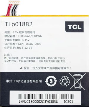 

Аккумулятор для телефона Копия Alcatel TLpB018B2