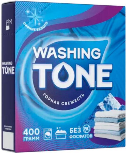 

Стиральный порошок Washing Tone Горная свежесть Автомат 9441010972 400 г