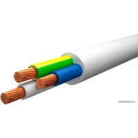 Провод силовой Автопровод ПВС-Т 2x1.5+1x1.5 3x1.5 (50 м, белый)
