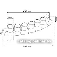 Бордюр садовый Prosperplast Palisada Ogrodowa IPAL7-S443 (серый)