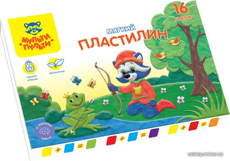Пластилин Мульти-пульти Енот в сказке МП_41712 (16цв)