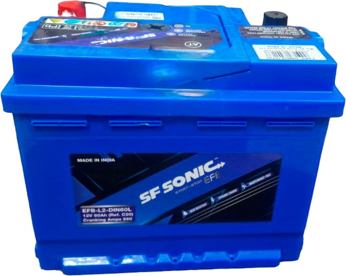 

Автомобильный аккумулятор SF Sonic EFB R+ (60 А·ч)