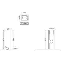 Умывальник Jaquar LAS-WHT-91301