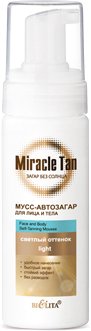 

Мусс-автозагар Belita Miracle Tan Загар без солнца для лица и тела светлый оттенок (175 мл)