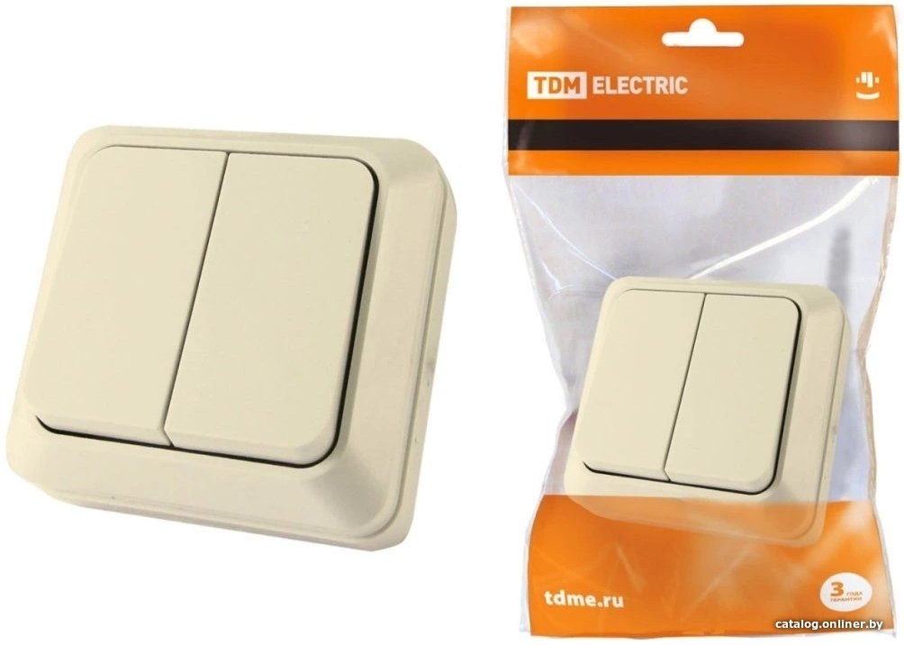 Выключатель TDM Electric Ладога SQ1801-0004 (слоновая кость)
