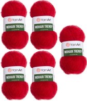 Mohair Trendy 105 (красный, 5 шт)