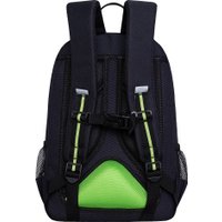 Школьный рюкзак Grizzly RB-355-2 (черный/салатовый)