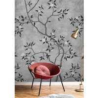 Фотообои Vimala Ветви серые 270x200