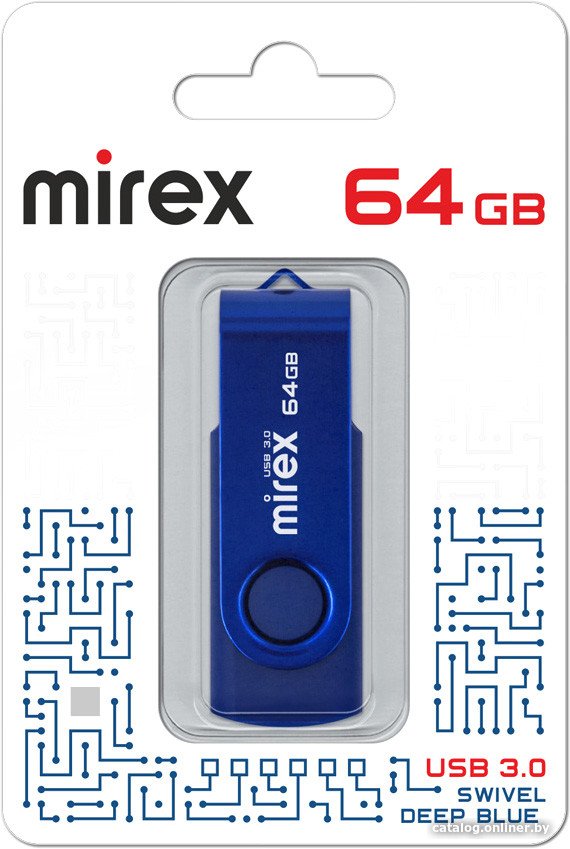 USB Flash Mirex Color Blade Swivel 3.0 64GB 13600-FM3BSL64