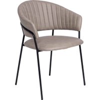 Стул с подлокотниками Алвест AV 433 (песочная замша Kiprus 03/черный)