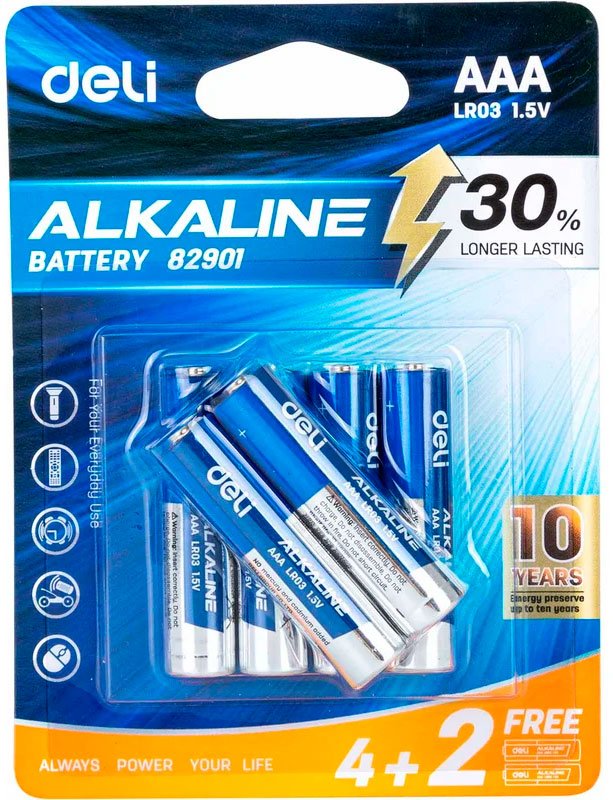 

Батарейка Deli E82901 (6 шт)