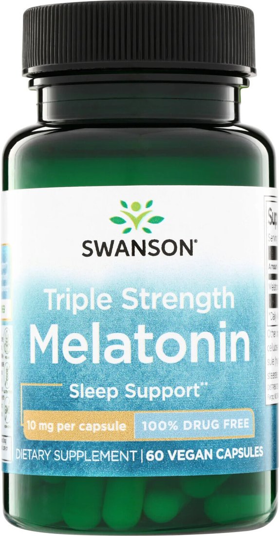 БАД Swanson Triple Strength Melatonin 10 мг (60 капсул)