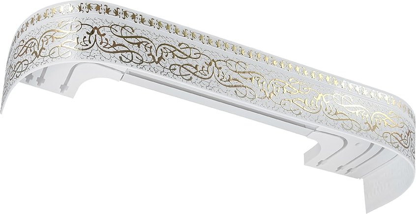 

Карниз для штор Legrand Прима (2.4 м, белый/золото)