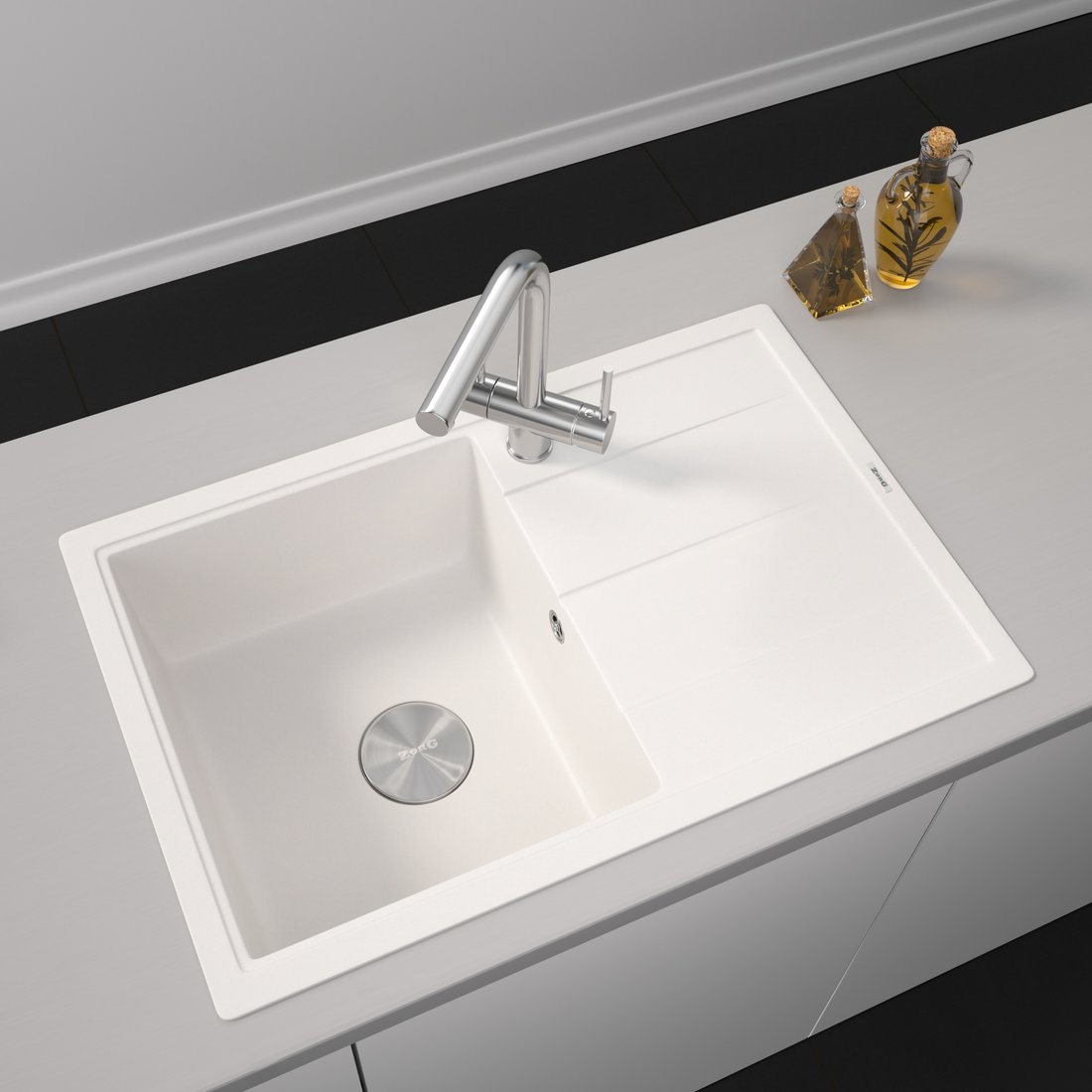 

Кухонная мойка ZorG Rock 78 Premium alba