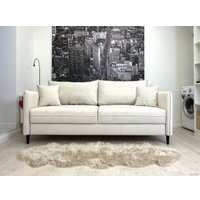 Диван Nord Star Айва Марино (микровелюр, белый)