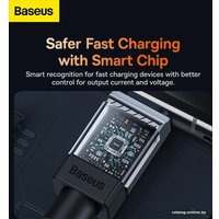 Кабель Baseus CoolPlay Series USB Type-A - USB Type-C (1 м, черный)