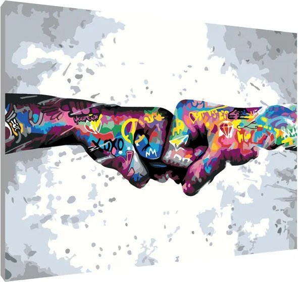 

Картина по номерам PaintLine Граффити дружба PL-00199