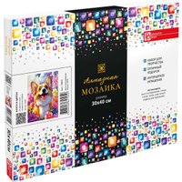 Алмазная мозаика  Феникс+ Корги в цветах 70853