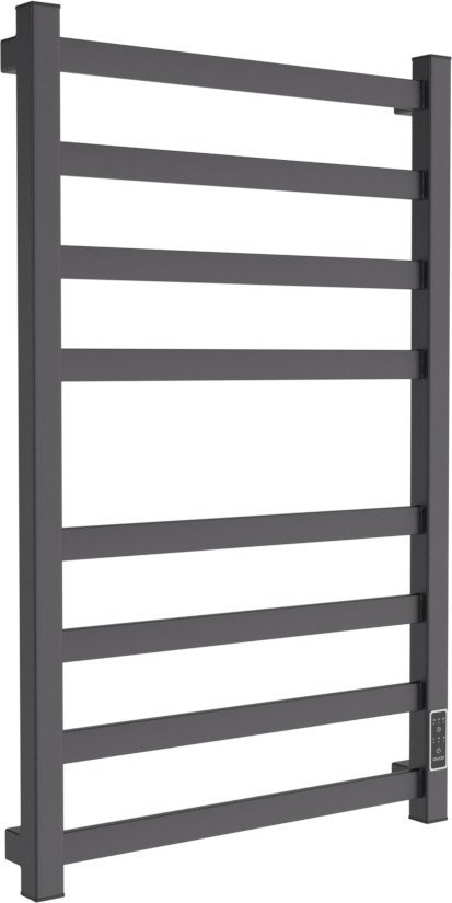 Полотенцесушитель Маргроид Ferrum Вид 81/10 СНШ 80x50 (черный матовый, таймер справа)