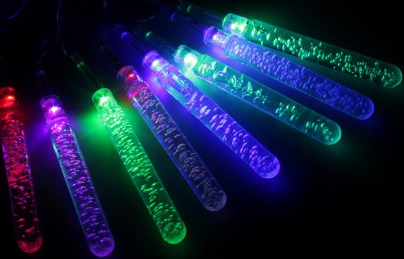 

Новогодняя гирлянда Luazon Метраж Сосульки с пузырьками Led-20 (5 м, мульти) [185515]