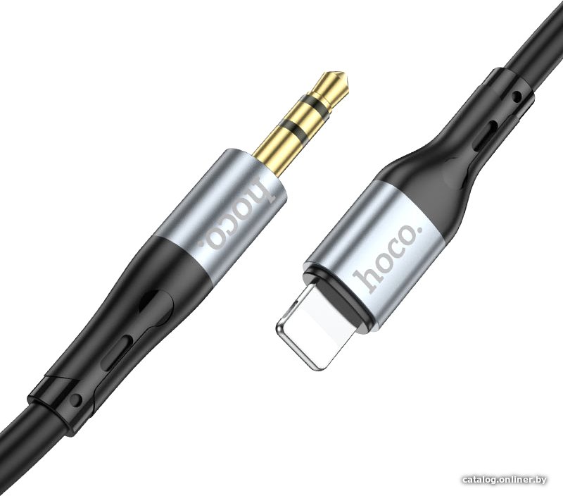 Кабель Hoco UPA22 Lightning - 3.5 Jack (1 м, черный)