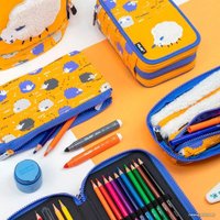 Пенал Milan Be Wool с наполнением 081264BW (оранжевый)