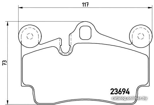 Тормозные колодки Brembo P85070