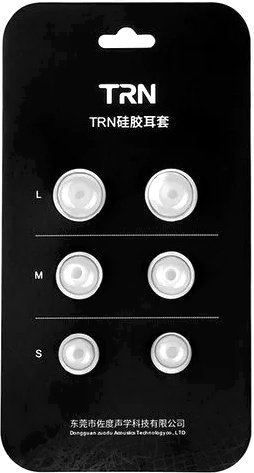 Амбушюры для наушников TRN Silicon Eartips (3 пары, белый)