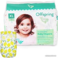 Подгузники Offspring XL 12+ кг Лимоны OF01XL30LM (30 шт)