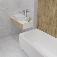 Ванна Lauter Sophia 130 21205130 (с ножками, серым подголовником)