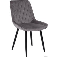 Стул AksHome Nika 72320 (светло-серый велюр HLR-20/черный)