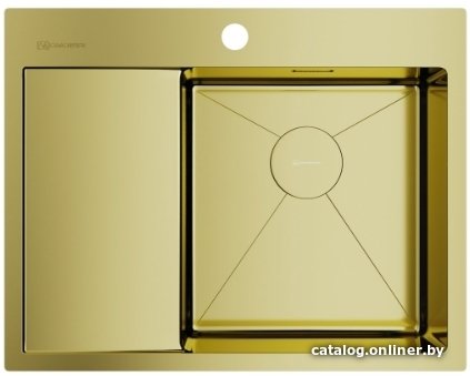 Кухонная мойка Omoikiri Akisame 65-LG-R 4973084 (светлое золото)