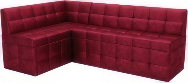 

Угловой диван Мебель-АРС Атлантис левый 212x84x135 (бархат красный Star Velvet 3 Dark Red)