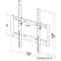 Кронштейн для телевизора Trone Техно-400 (черный)