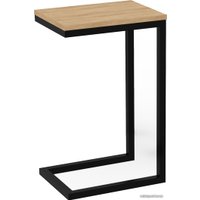 Приставной столик TMB Loft Роксет ЛДСП 300x400 (дуб небраска натуральный/черный)