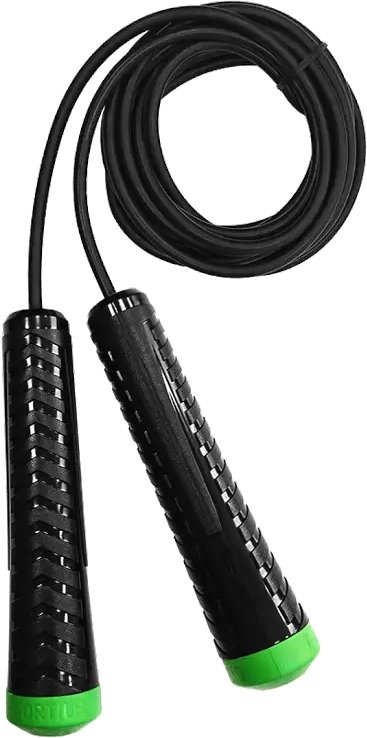 Скакалка Fortius F210401-3BE/LG (черный/зеленый)
