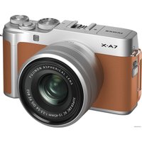 Беззеркальный фотоаппарат Fujifilm X-A7 Kit 15-45mm (коричневый)