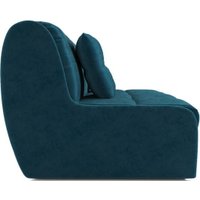 Диван Мебель-АРС Аккордеон Барон №2 ППУ 120x200 (бархат синий/зеленый Star Velvet 43 Black Green)