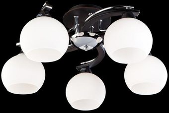 Припотолочная люстра Евросвет 9654/5 хром/венге