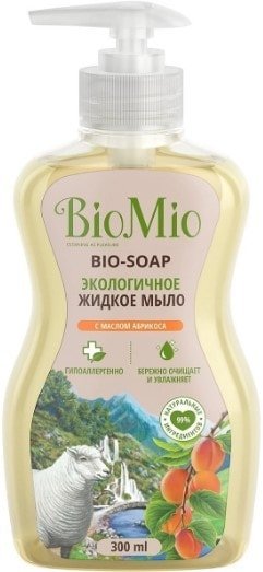 

BioMio Жидкое мыло смягчающее с маслом абрикоса Bio Soap 300 мл