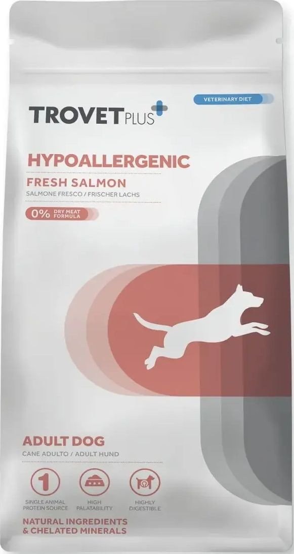 Сухой корм для собак Trovet Plus Adult Dog Hypoallergenic Fresh Salmon (3кг)