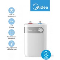 Накопительный электрический водонагреватель под мойку Midea MWH05-15SMU в Пинске